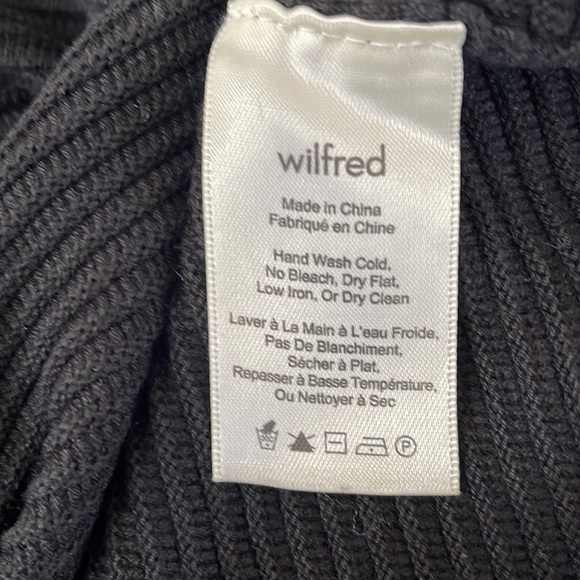 Aritzia Wilfred Campanule Sweater Dress Black Size XXSmall Silk and Cashmere - Picture 6 of 6